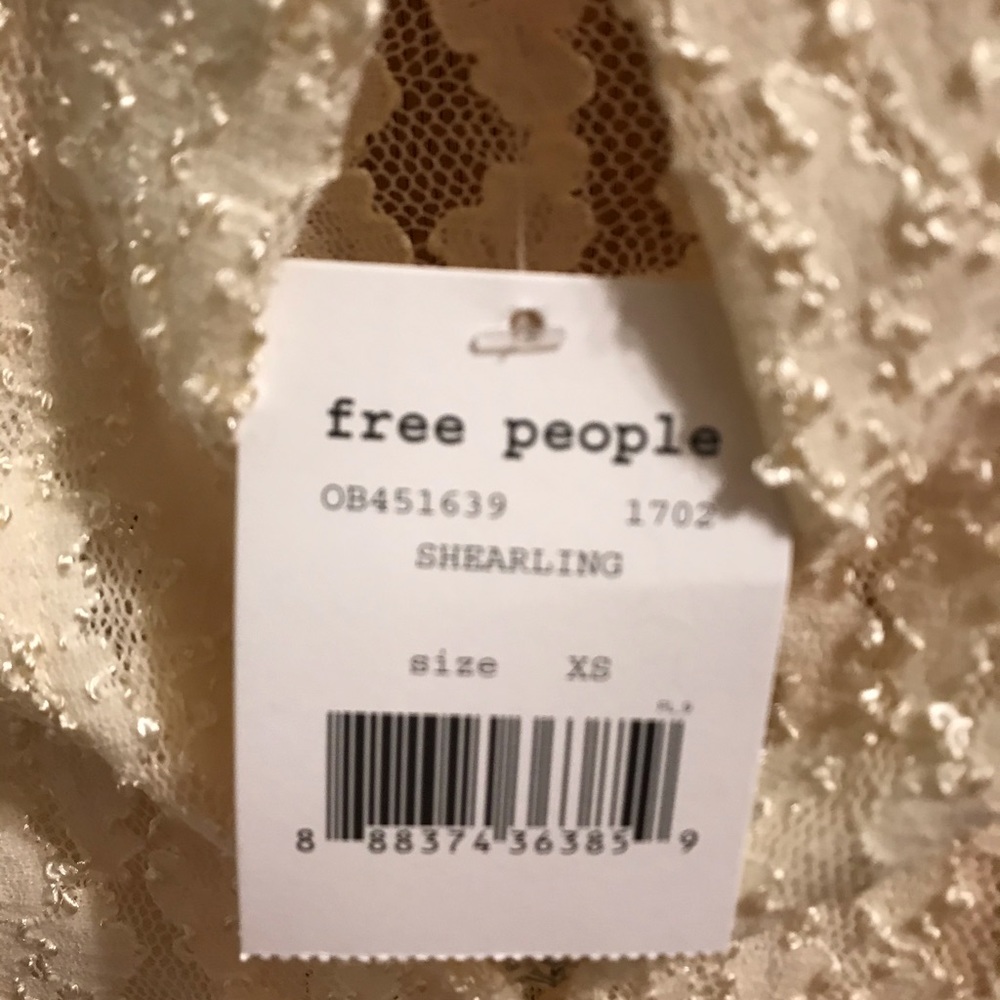 New lace long sleeve free people dress